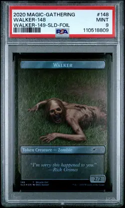 2020 MTG SECRET LAIR DROP WALKER TOKEN-148/WALKER TOKEN-149 PSA 9 - Image 1