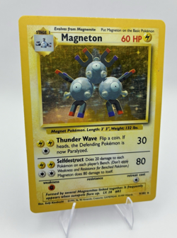 Magneton, Pokemon Moderately Played, Base Set, Holo Rare, 9/102 - Image 1