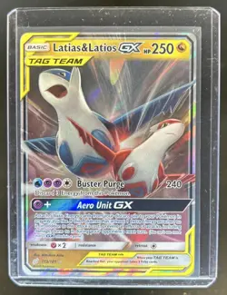 2019 Pokemon SM Team Up Latias Latios Holo #113/181 - Image 1