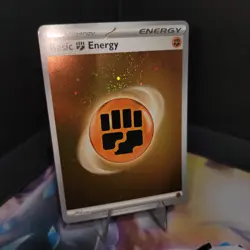 HD COSMOS HOLO Basic Fighting Energy SVE 006 - Pokemon 151 - 3 SWIRLS - Image 2