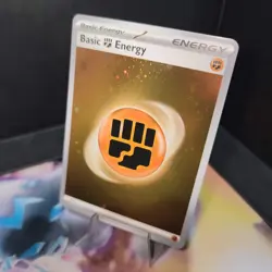 HD COSMOS HOLO Basic Fighting Energy SVE 006 - Pokemon 151 - 3 SWIRLS - Image 3