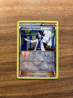 💎Professor Sycamore XY Base Reverse Holo Uncommon Pokemon Card 122/146 MP - Image 1