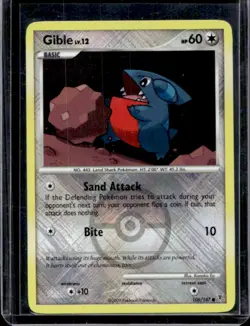 2009 Pokemon Platinum Supreme Victors Gible Reverse Holo #106/147 - Image 1