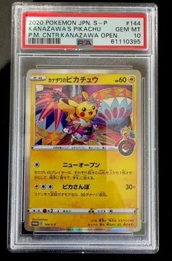 Pokemon Kanazawa's Pikachu 144/S-P Promo Holo Japanese PSA 10 Kanazawa Event - Image 1