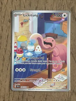 Lickitung 180/162 Sv05: Temporal Forces Holo Pokemon Illustration Rare MINT - Image 1
