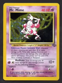 Pokemon Mr. Mime 6/64 Jungle Foil Rare - Image 1