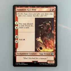 Summon: G.F. Ifrit C 0163 Magic the Gathering MTG Final Fantasy Card NM+ - Image 1