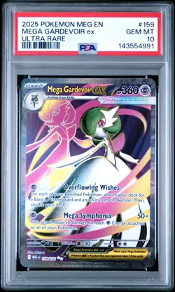 2025 POKEMON MEG EN-MEGA EVOLUTION ULTRA RARE #159 MEGA GARDEVOIR EX PSA 10 - Image 1
