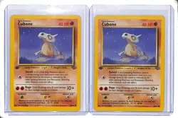 (2) Lot 1999 Pokemon Jungle Cubone 1st Edition #50/64 - Image 1