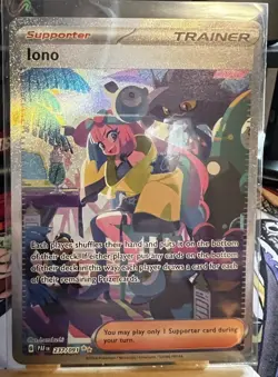 Iono 237/091 Pokemon TCG Paldean Fates Full Art Special Illustration Rare Mint - Image 1