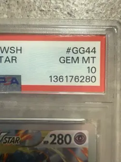 POKEMON MEWTWO VSTAR #GG44/GG70 FULL ART CROWN ZENITH SWSH PSA 10 - Image 2