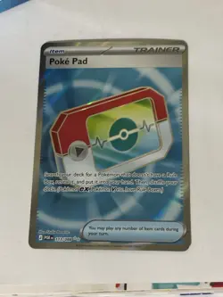Poke Pad Full Art + reverse Halo- Pokemon TCG Perfect Order - NM English - Image 1