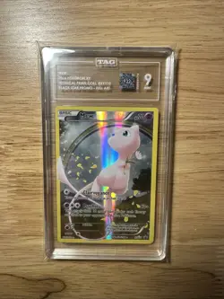 2016 Pokemon Mew Full Art Mythical Premium Collection Promo #XY110 TAG 9 Mint - Image 3