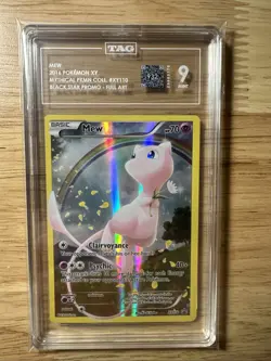 2016 Pokemon Mew Full Art Mythical Premium Collection Promo #XY110 TAG 9 Mint - Image 5