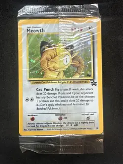 Pokemon Meowth #10 Game Boy GB Black Star Promo SEALED - Image 1