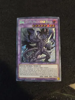 Yu-Gi-Oh Evil Hero Malicious Bane BROL-EN069 NM Secret Rare English - Image 1