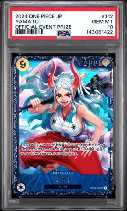 2024 ONE PIECE JAPANESE PROMOS OFFICIAL EVENT PRIZE #112 YAMATO PSA 10 - Image 1