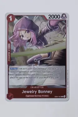 One Piece Card Game Jewelry Bonney EB04-002 Alt Art OP15 ENGLISH - Image 3