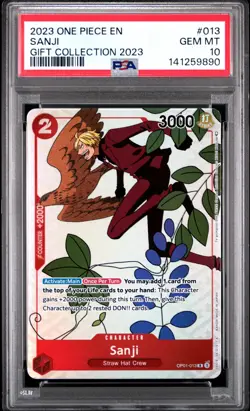 2023 ONE PIECE GIFT COLL 2023 #013 SANJI PSA 10 - Image 1