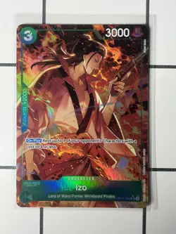 Izo Alternate Art OP01-033 PRB-01 Premium Booster The Best ONE PIECE NM SR Foil - Image 1