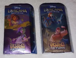 ( 2 ) Disney Lorcana Ursula's Return Starter Deck Boxes (New-Sealed) - Image 1