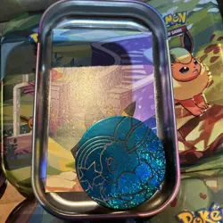 Pokemon TCG Set of 8 Empty Mini Tins Prismatic Evolutions (Tin, Coin, Art Card) - Image 4