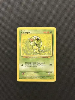 Caterpie 45/102 | Base Set | Non Holo Pokemon Card HP - Image 1
