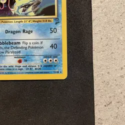 Gyarados 7/130 Pokemon Card TCG Base Set 2 Unlimited Holo Rare - Image 5