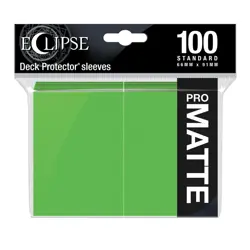 Eclipse Matte Standard Card Sleeves: Lime Green (100) - Image 1
