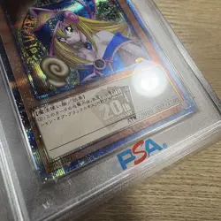 YuGiOh PSA10 Dark Magician Girl 20th Secret Rare DMMD JP001 Collector Card - Image 3