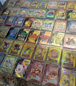Pokemon Chinese Pocket Eif Baby Claw Machine Card Bundle of 50 Monster Cards - Image 1