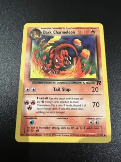 Dark Charmeleon 32/82 Team Rocket Unlimited 2000 Pokemon Card Uncommon NM - Image 1