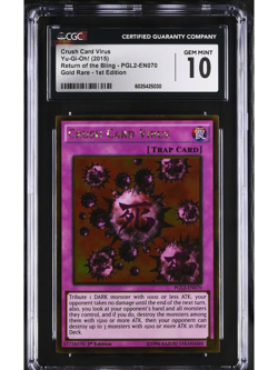 Yu-Gi-Oh!2015 1st Edition PGL2-EN070 Crush Card Virus GEM MINT 10 - Image 1