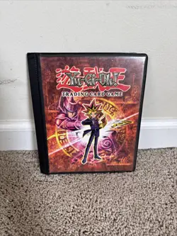 Yu-Gi-Oh Binder Trading Game Card Sleeves Book Folder 1996 Holder Konami - Image 1