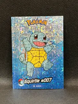 Squirtle Pokemon Crystal Stained Glass Peru Shards Foil Rare Card #007 Mid-Tier - Image 1