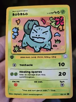Bulbasaur Somethingmon Fan Art Card - Image 1