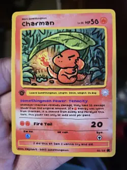 Charmander Somethingmon Fan Art Card - Image 1