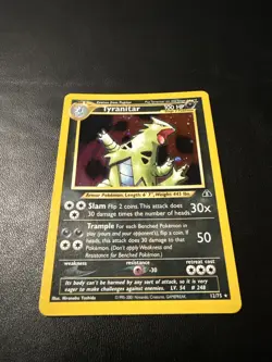 TYRANITAR - 12/75 - Neo Discovery - Holo SWIRL - Pokemon Card - EXC / NEAR MINT - Image 1