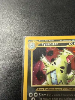 TYRANITAR - 12/75 - Neo Discovery - Holo SWIRL - Pokemon Card - EXC / NEAR MINT - Image 2