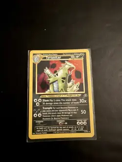 TYRANITAR - 12/75 - Neo Discovery - Holo SWIRL - Pokemon Card - EXC / NEAR MINT - Image 3