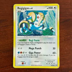 Regigigas 9/100 Holo Rare Stormfront Pokemon Card DMG - Image 1