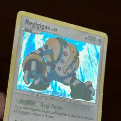 Regigigas 9/100 Holo Rare Stormfront Pokemon Card DMG - Image 5
