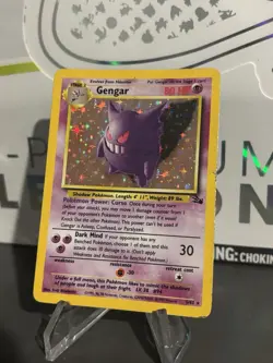 Pokemon TCG Gengar Fossil Holo Card 5/62 Unlimited Rare HP DMG - Image 1