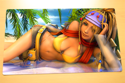 No.27 Final Fantasy TCG Custom Playmat Rikku FF Card Game Mat Desk Mat - Image 1