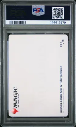 2021 MTG STRIXHAVEN ART SERIES GOLD STAMPED #29 KASMINA ENIGMA SAGE PSA 10 - Image 2