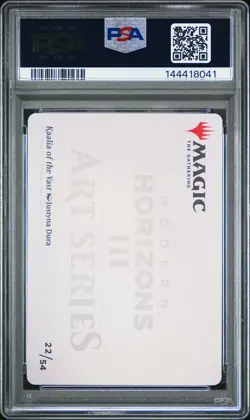 2024 MTG MODERN HORIZONS 3 ART SER GOLD STAMPED #22 KAALIA OF THE VAST PSA 8 - Image 2