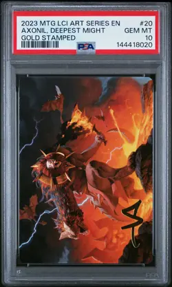 2023 MTG THE LOST CAVERNS OF IXALAN ART SERIES OJER AXONIL, DEEPEST MIGHT PSA 10 - Image 1