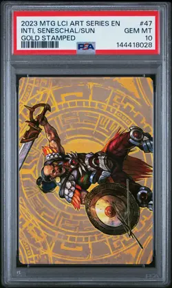 2023 MTG THE LOST CAVERNS OF IXALAN ART SERIES INTI SENESCHAL OF THE SUN PSA 10 - Image 1