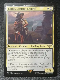 Lotho, Corrupt Shirriff - Rare - MTG Universes Beyond: The Lord of the Rings NM - Image 1