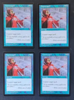4 x MTG Counterspell Tempest Playset Magic The Gathering NM/MT Unplayed - Image 1